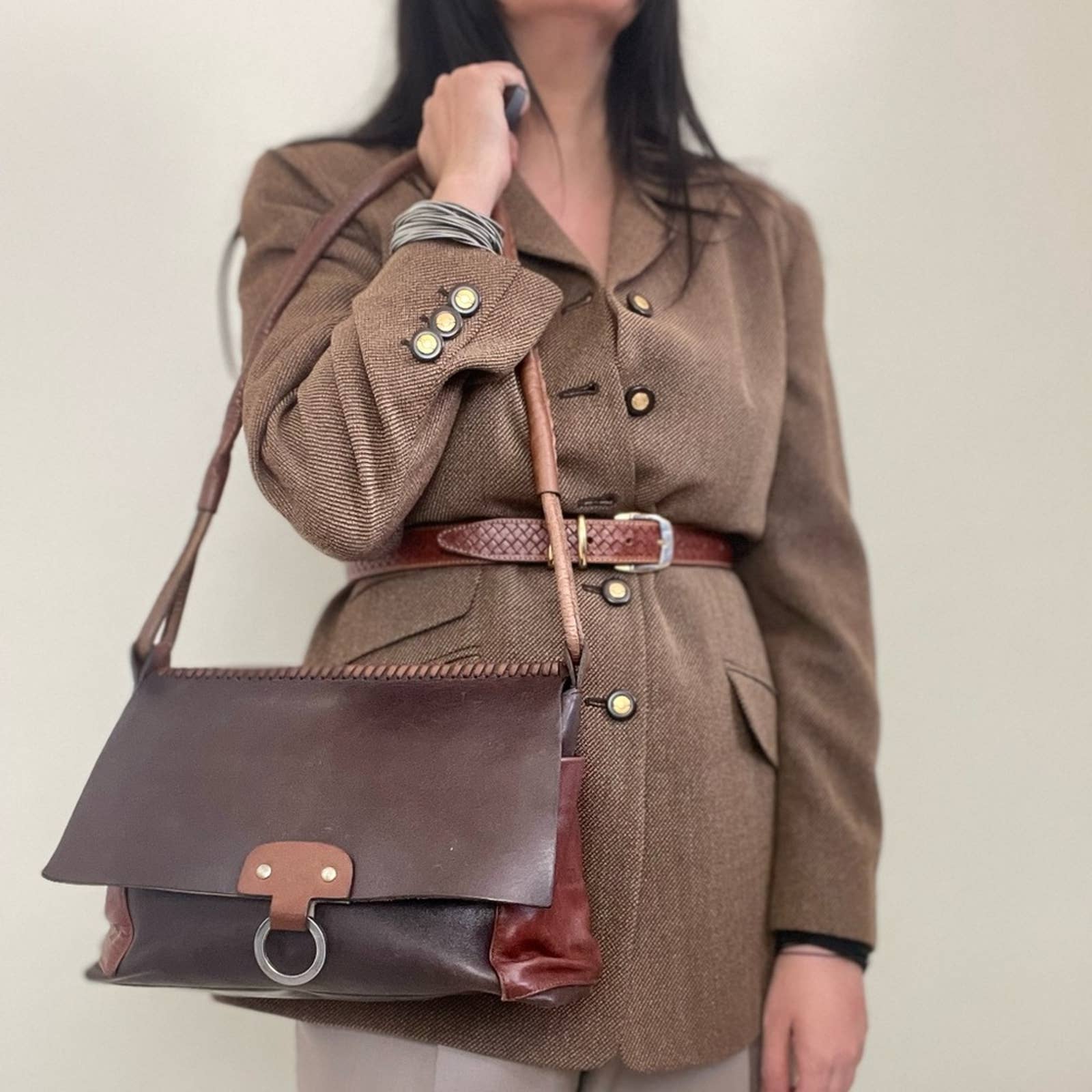 LOUIS FERAUD Size 6 Brown Wool Blend Blazer – Labels Luxury